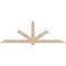 Ekena Millwork Kennewick Smooth Timber Gable Bracket, Douglas Fir, 108"W x 36"H x 1 1/2"D x 5 1/2"F, 8/12 Pitch GBW108X36X0206KEN00SDF - alternate 1